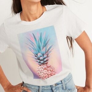 Pineapple graphic tee t-shirt